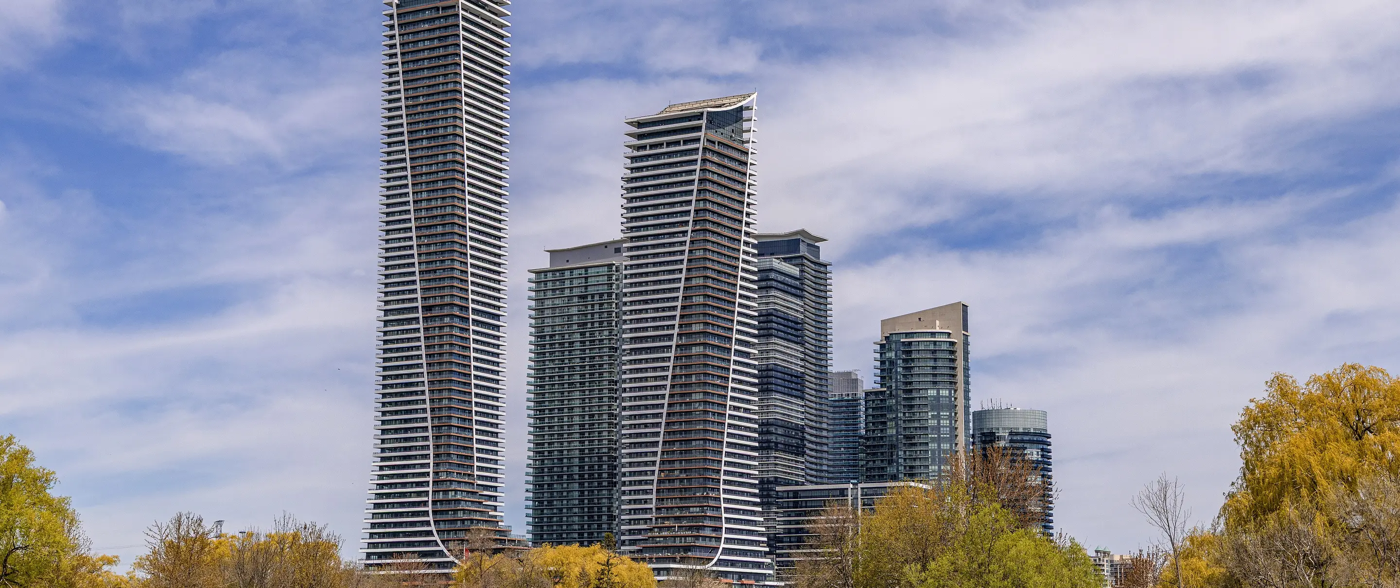 Humber Bay Shores condo towers on the Toronto waterfront