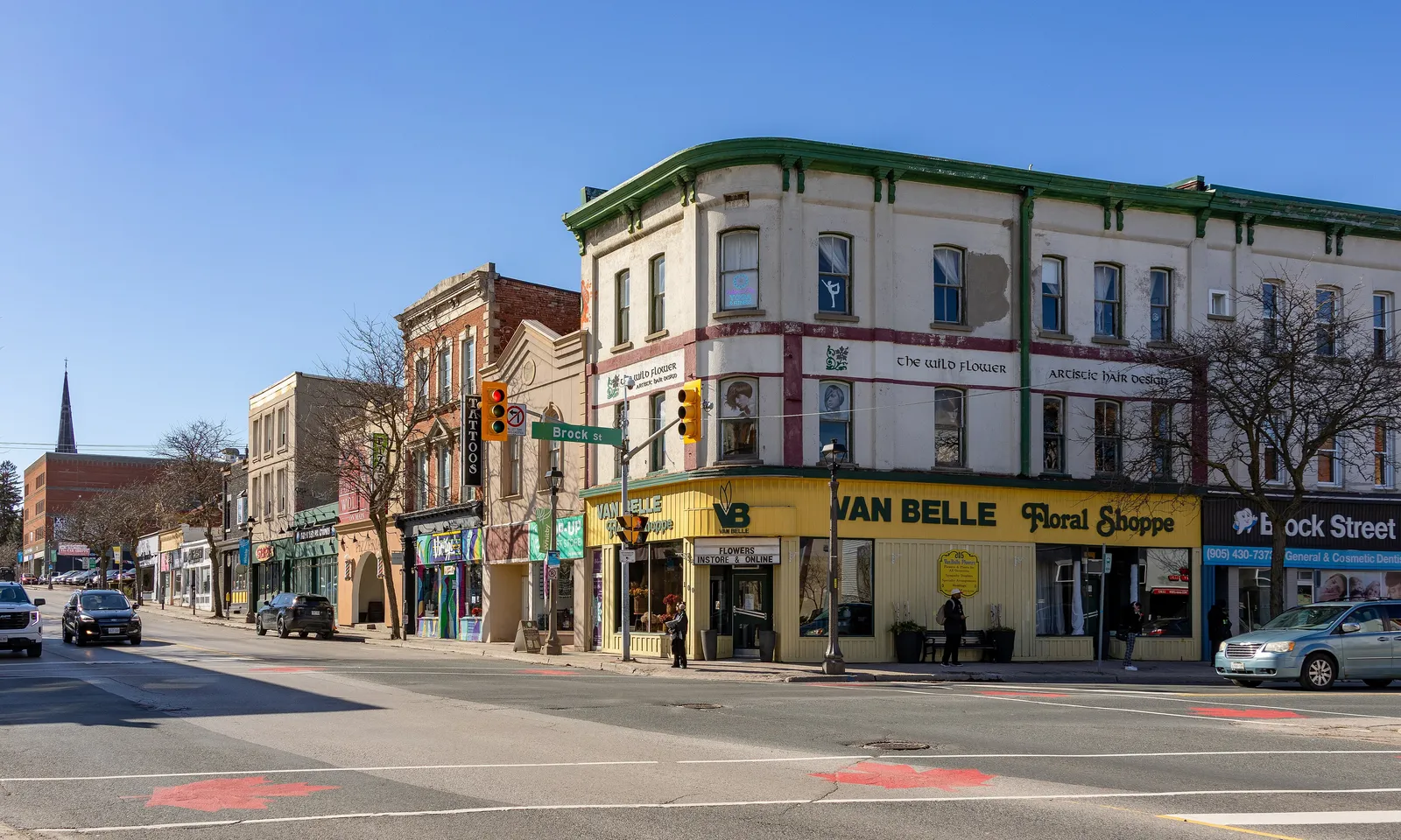 Brock Street in downtown Whitby, Durham Region